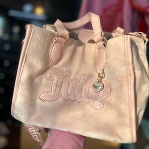 Juicy Couture Light Pink Tote with Heart Charm